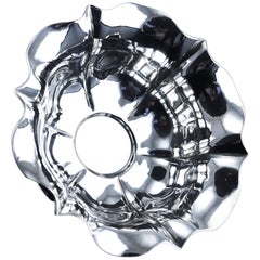 Antique Solid Silver Bowl Flared/Floral Design - Austro Hungarian c.1880