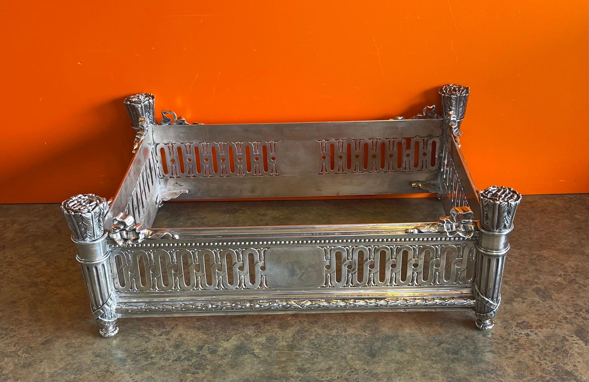 Antique Solid Silver Jardinere / Planter Box with Insert by Andre Aucoc 3