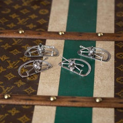 Antique Solid Silver Menu Holders Set by William Hutton, 1907