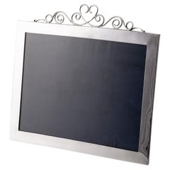 Cornice fotografica antica in argento massiccio di Bigelow Kennard & Co., 1920