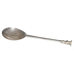 Antique Solid Silver Seal Top Spoon 1630 Hallmarked 'IG'
