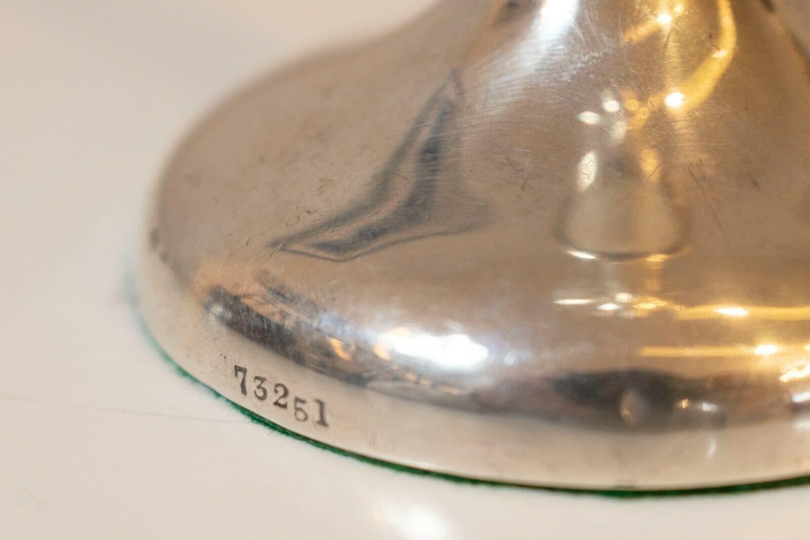 Edwardian Antique Solid Silver Single Stem Vase