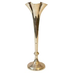 Antique Solid Silver Single Stem Vase