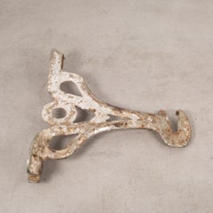 Antique Solid Steel Ornamental Butcher Shop Hook, circa 1890-1920