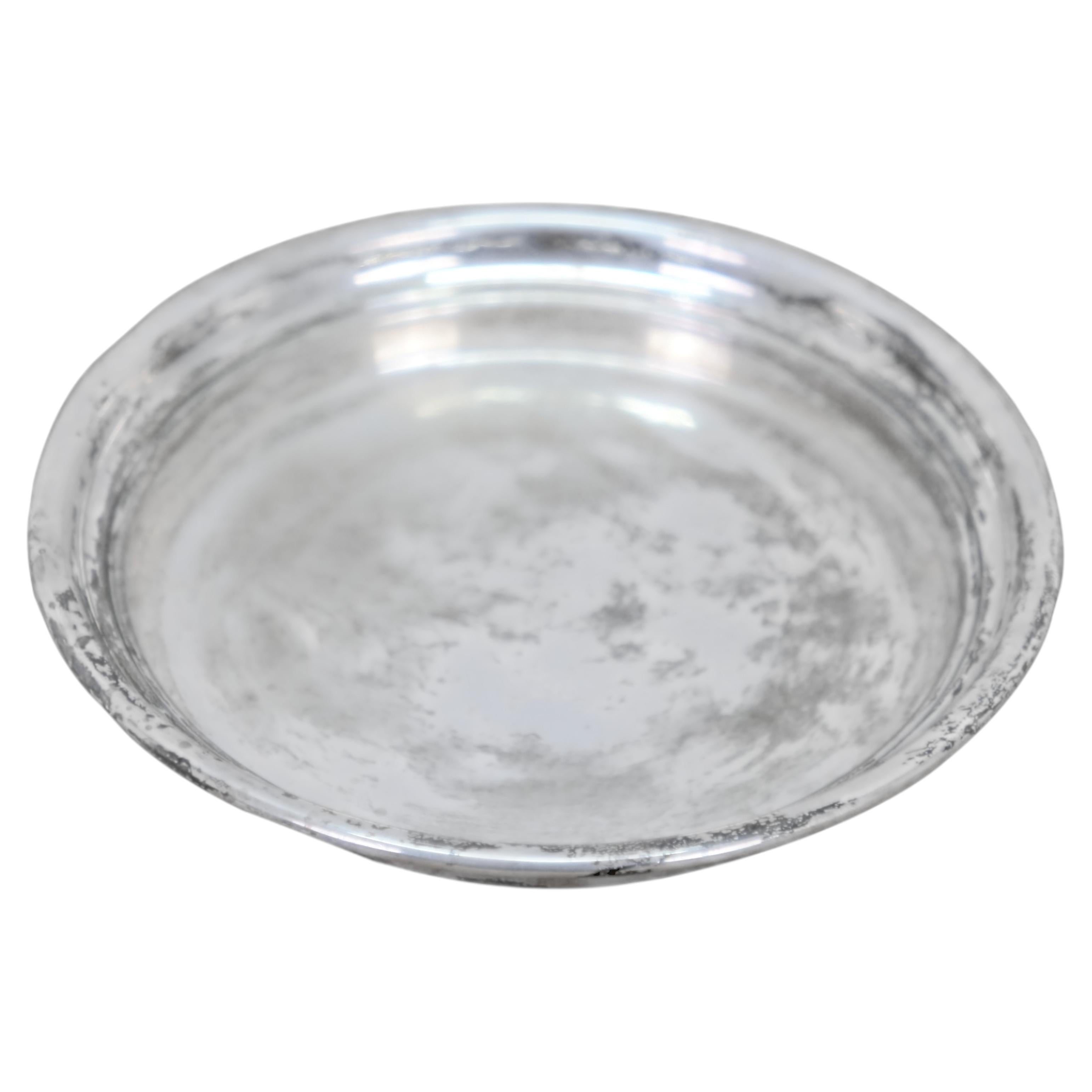 Antike solide Sterling Silber 925 Wein trinken Flasche Untersetzer 53g 4,5" im Angebot