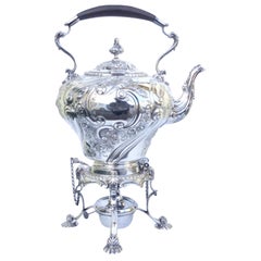 Antique Solid Sterling Silver Spirit Kettle