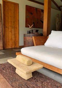 Antique Solid Stone Spice Mortar & Pestle From Java, Indonesia