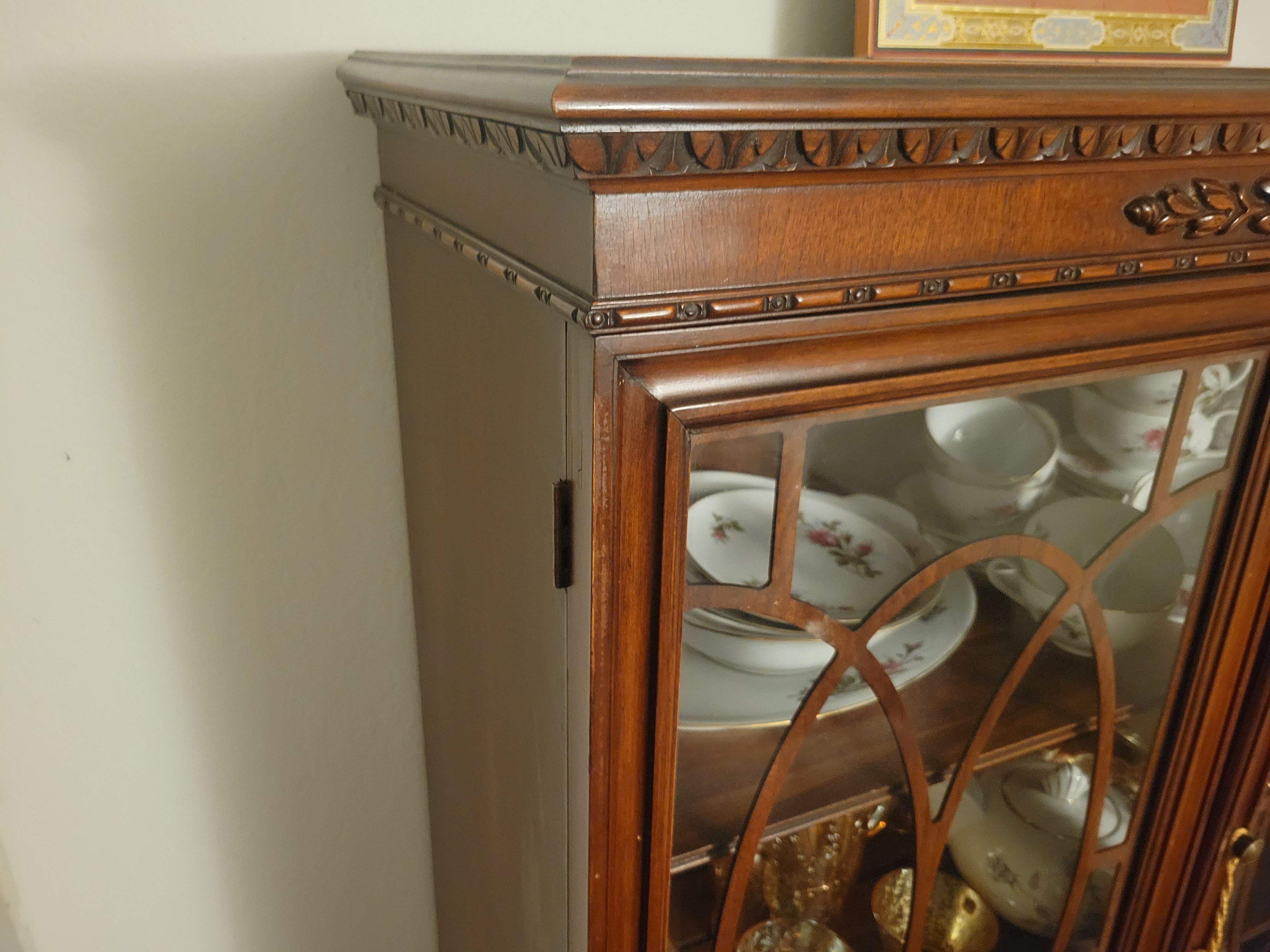 Antique Cherry Hutch with (2) Drawers 1