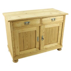 Antique Solid Wood Sideboard, circa 1900