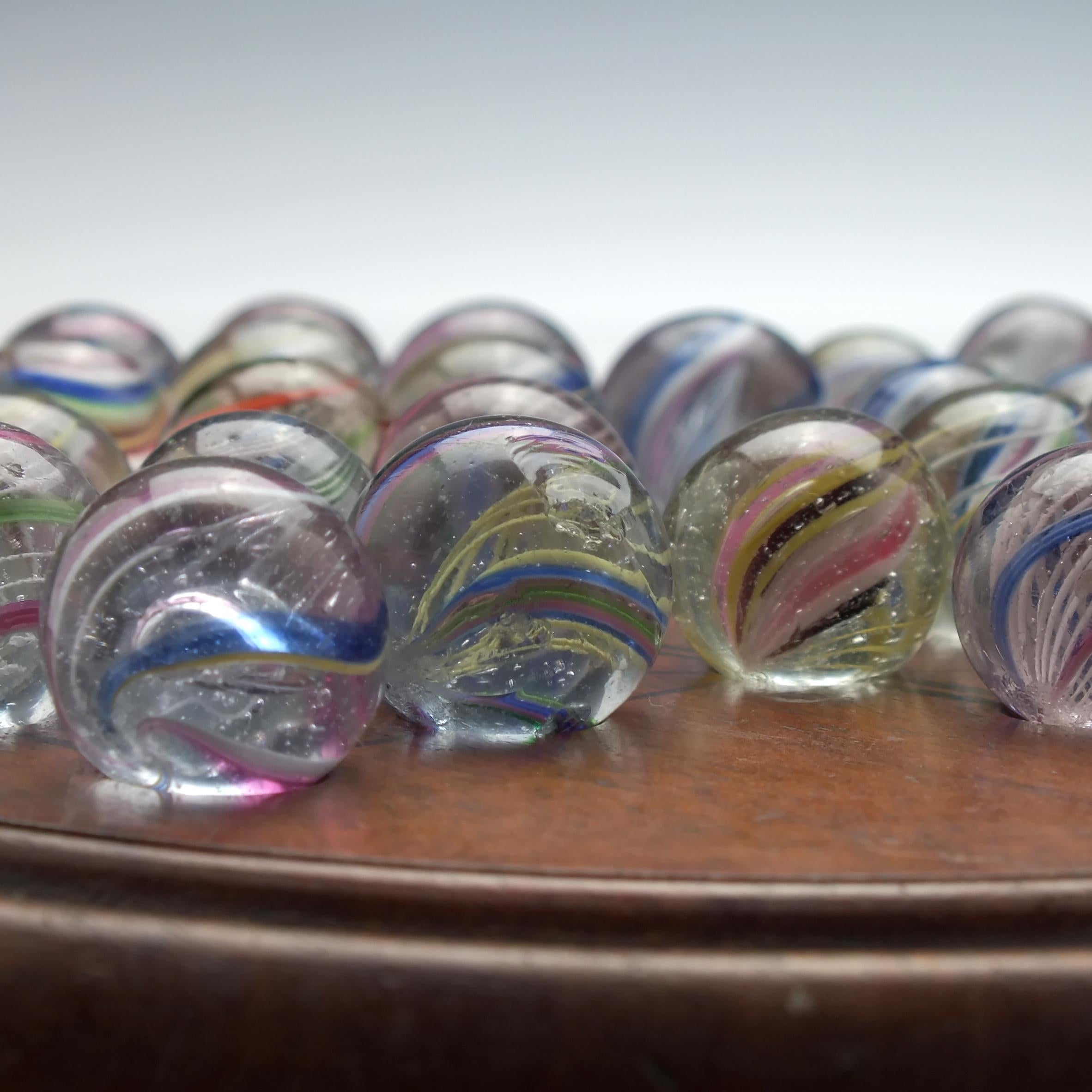 Antique Solitaire Board and 19th Century German Marbles, circa 1870 2