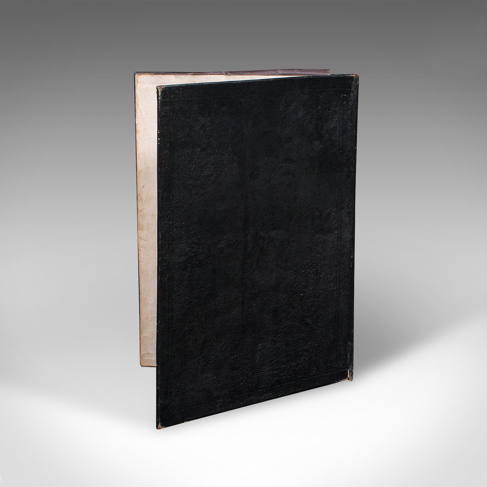 Antique Sommelier's Wine List Folio, French, Walnut, Document Sleeve, Victorian In Good Condition For Sale In Hele, Devon, GB