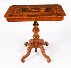 Antique Sorrento Italian Marquetry & Parquetry Occasional Table 19th Century