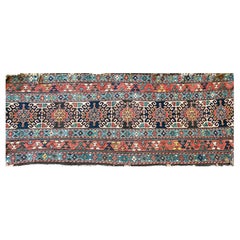 Antiker Soumak Kaukasischer Kilim Teppich/Tasche, um 1870 AS IS