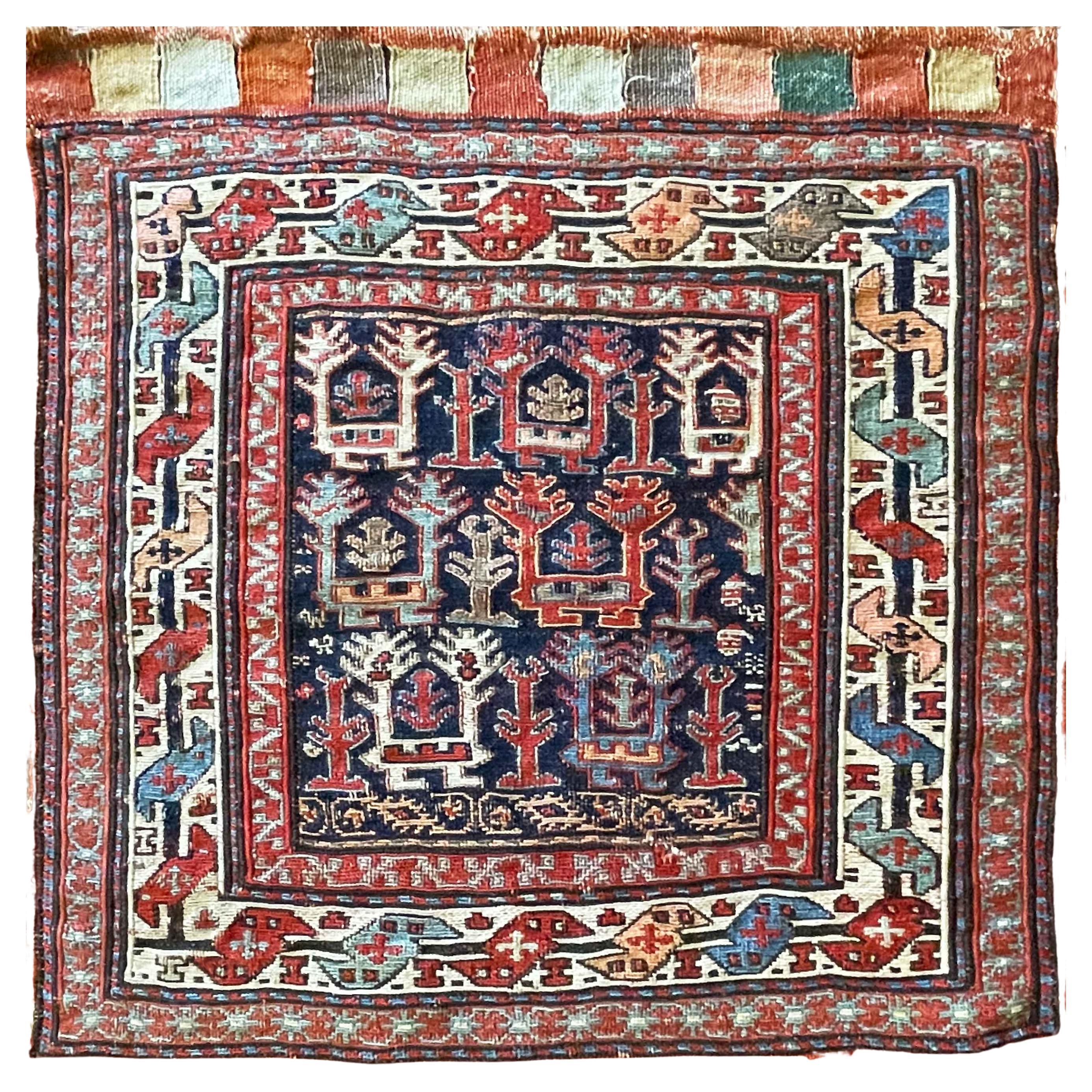 Antique Soumak Caucasian Kilim Rug/Bag