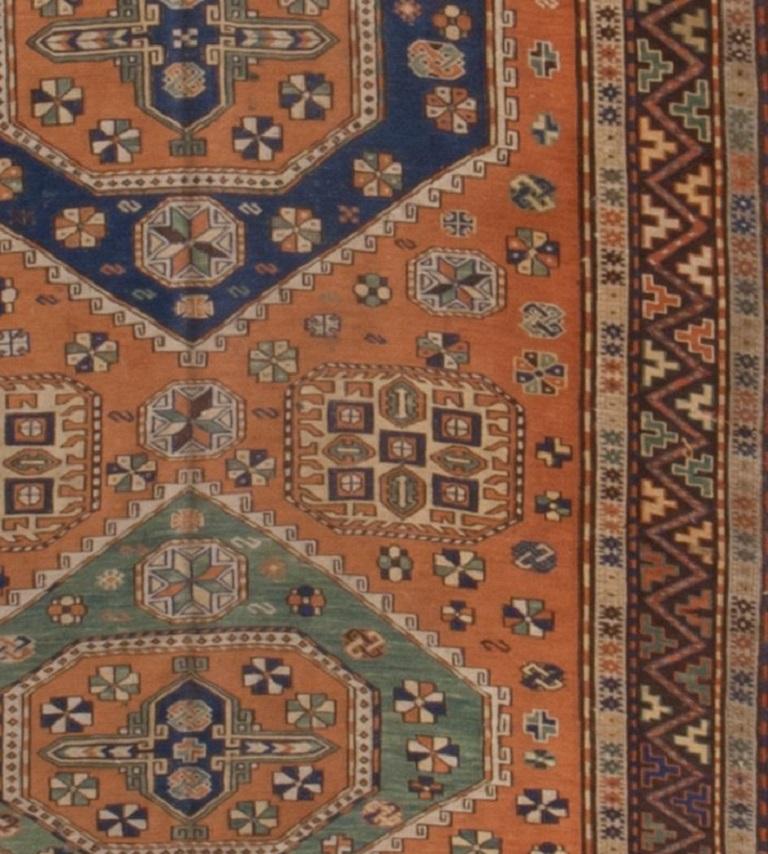 Antiker Soumak-Teppich, um 1910, 4'10 x 6'10 (Sumak) im Angebot