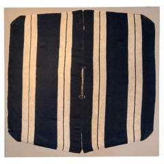 Antique South American Hand Woven Poncho Mounted on Canvas