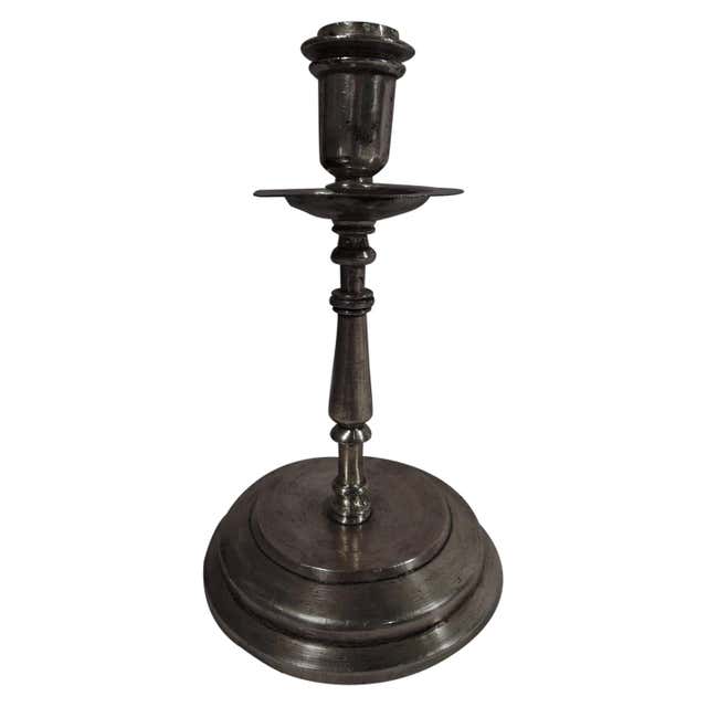 Antique Danish Silver Chamber Candlestick For Sale at 1stDibs