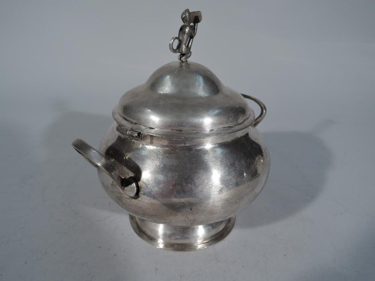 Antique South American Silver Sugar Bowl For Sale at 1stdibs