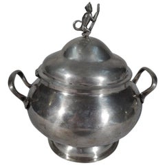 Antique South American Silver Sugar Bowl