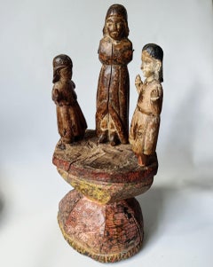 Arte South Art Group Coloniaux espagnols antiques Santos Figural Group