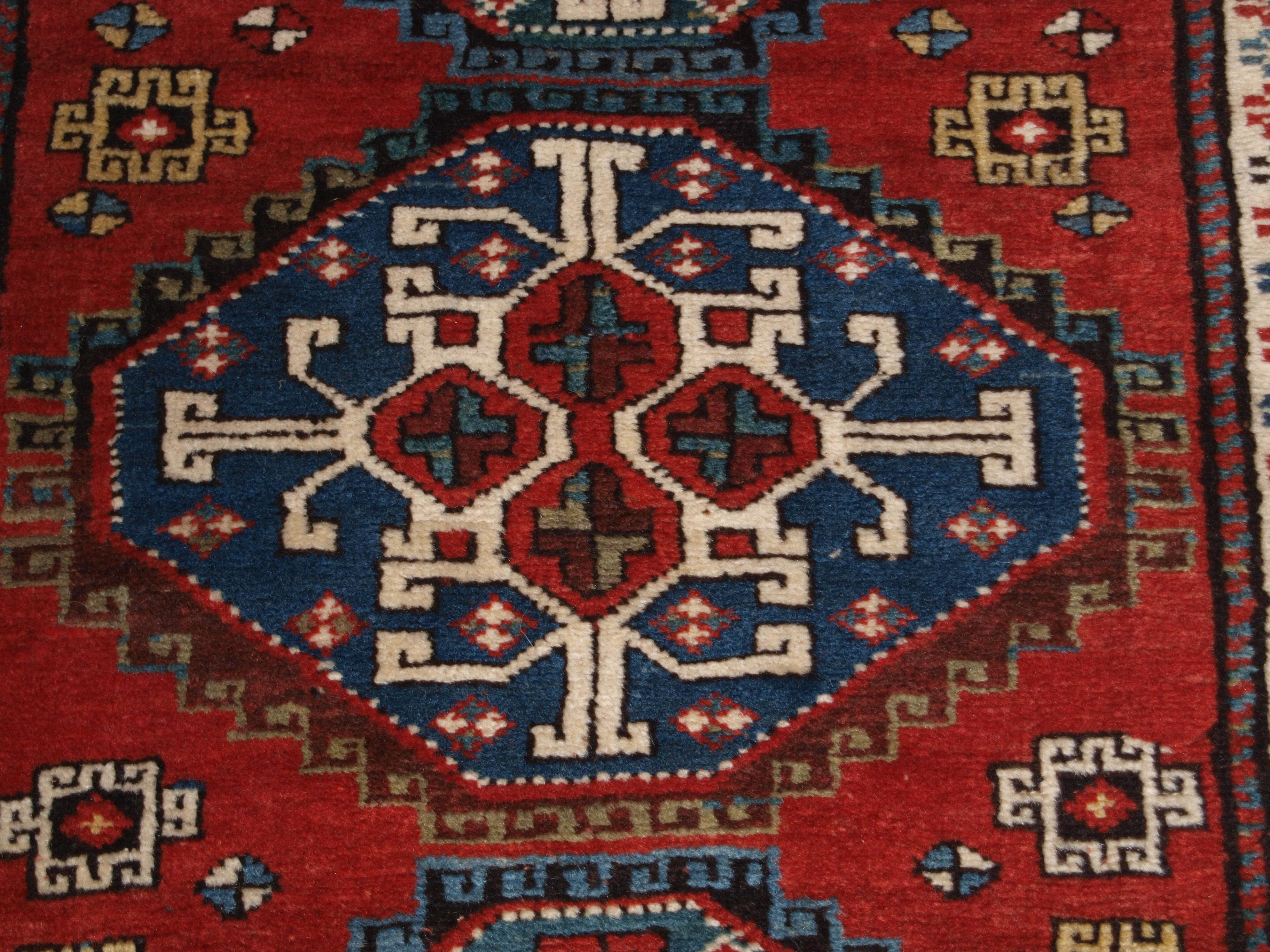 Antique South Caucasian Karabagh Region Long Rug For Sale 2