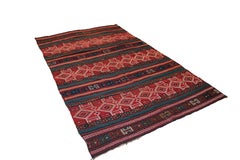 Antique South Caucasian Verneh Kurdish Brocaded Cover Rug