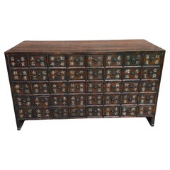 Antique South East Asian 40-Drawer Apothecary Cabinet, Circa 1920s