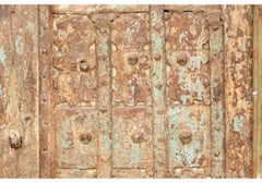 Antique South East Asian Carved And Painted Architectural Panel