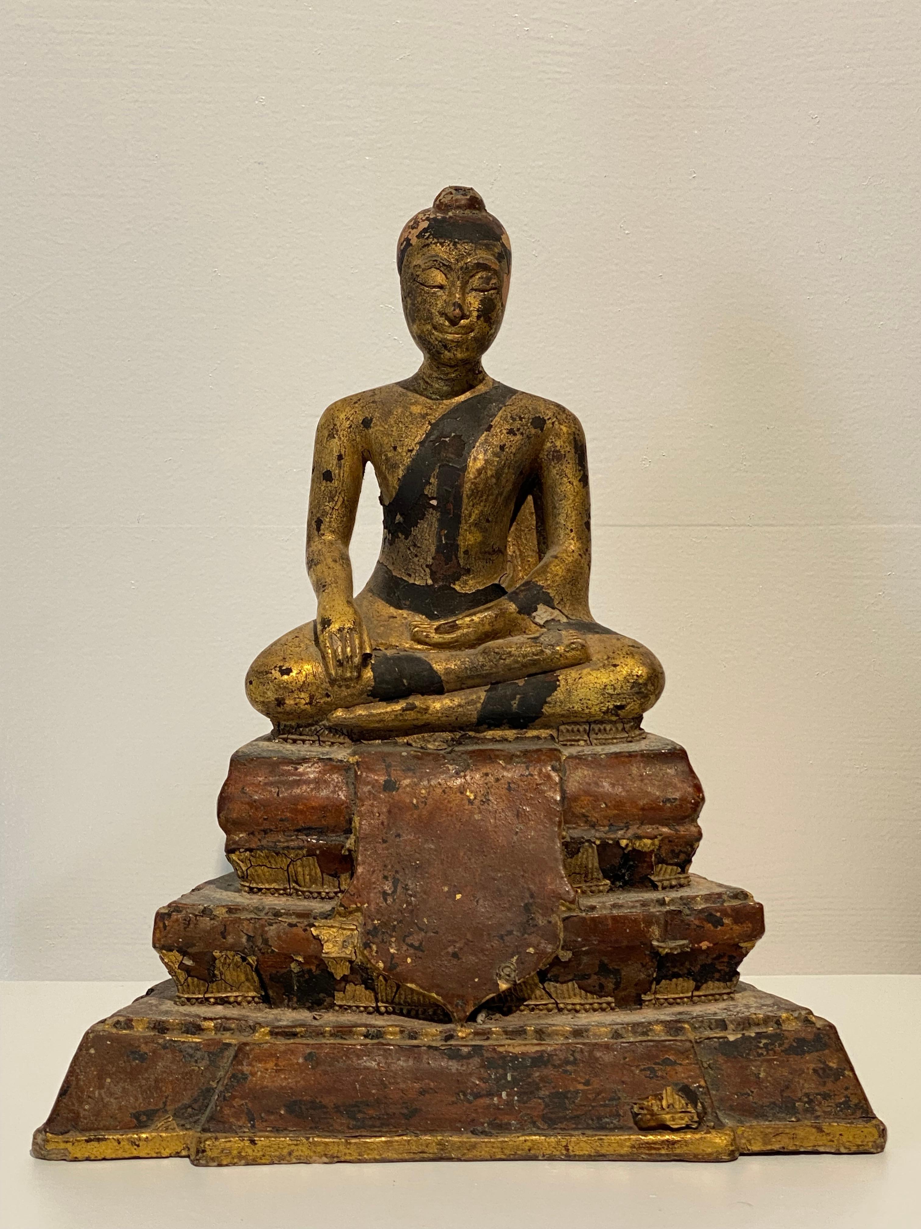 Antique South East Asian Sculpture Of Buddha For Sale 4