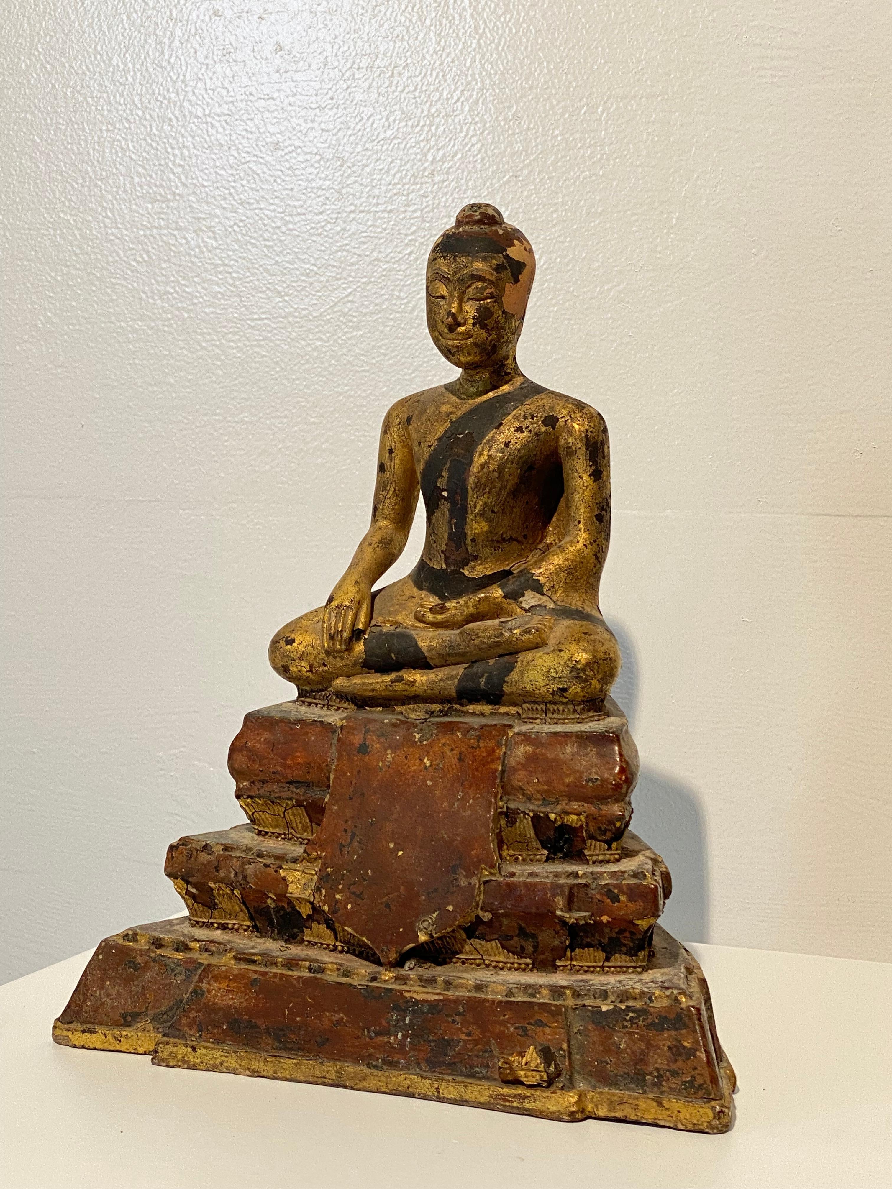 Antique South East Asian Sculpture Of Buddha For Sale 5