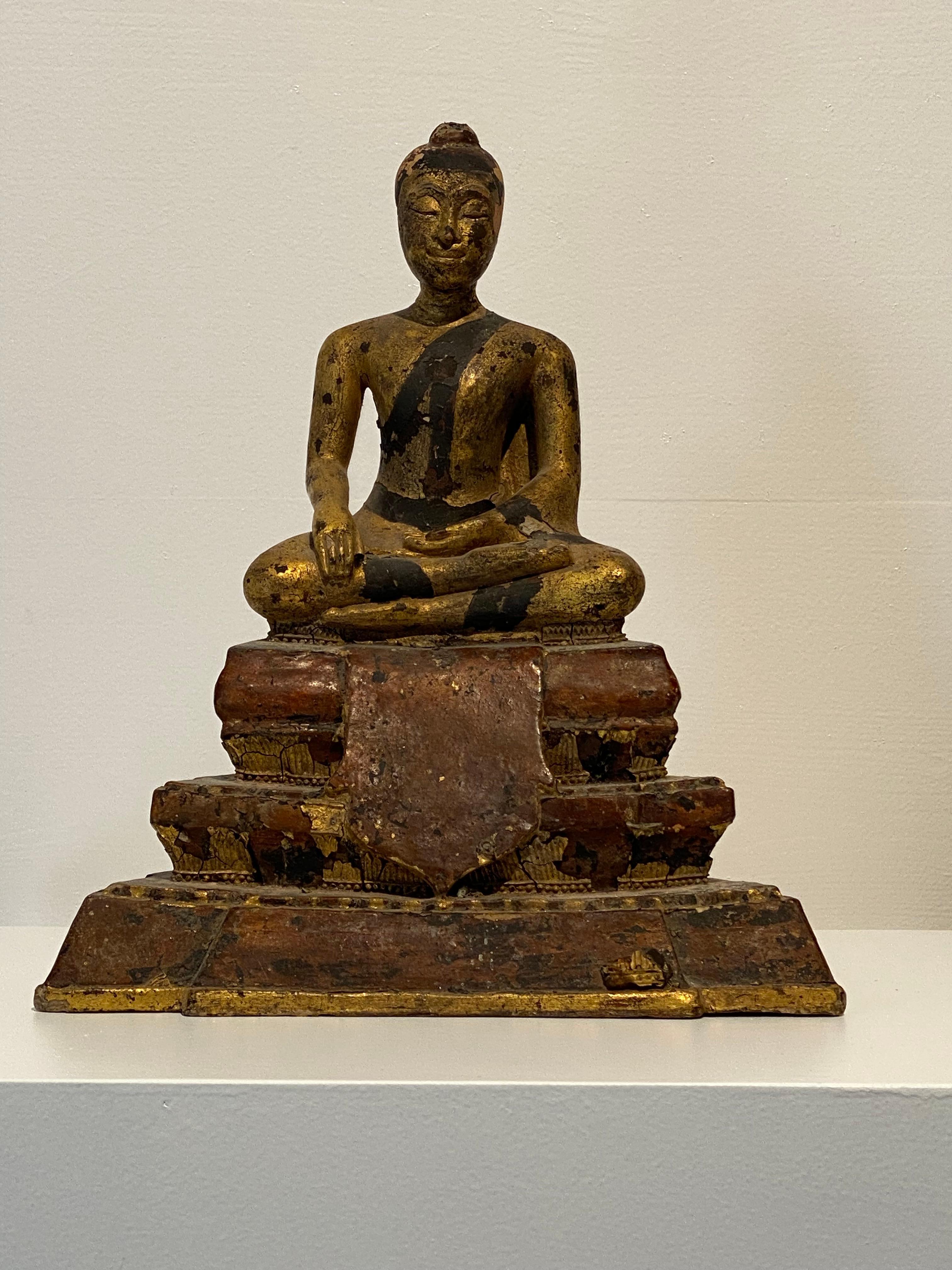 Southeast Asian Antique South East Asian Sculpture Of Buddha For Sale