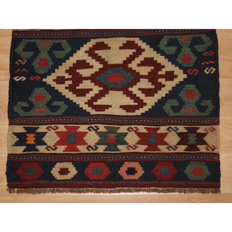Hand-Woven Antique South East Caucasian or Shahsavan Mafrash End Panel For Sale