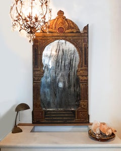 Antique South European Mirror with Moorish Influences
