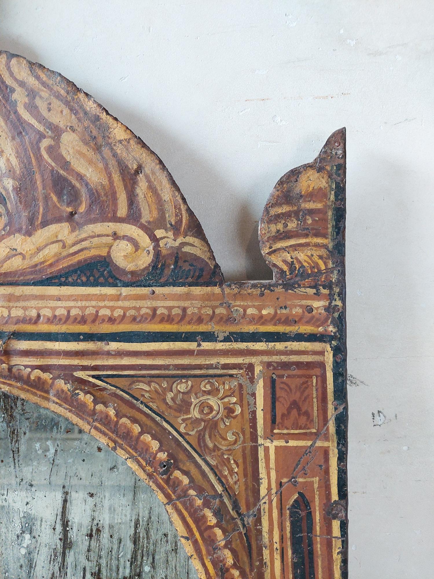 Antique Mirror del Sud Europa con influenze moresche In condizioni buone in vendita a Baambrugge, NL