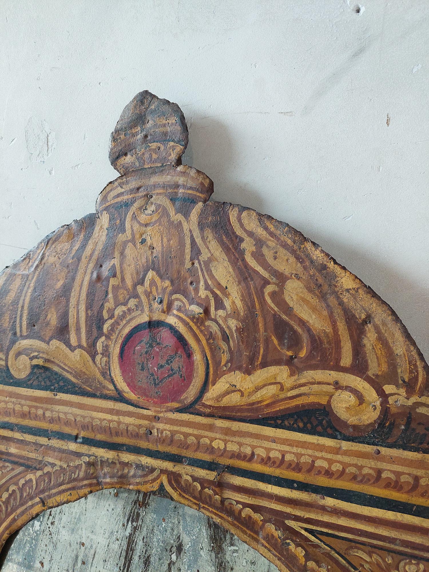 XIX secolo Antique Mirror del Sud Europa con influenze moresche in vendita