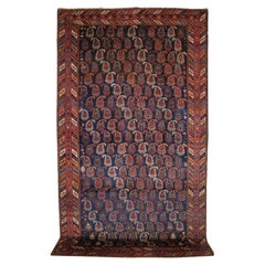 Antique South Persian Afshar Long Rug of All over Boteh Design