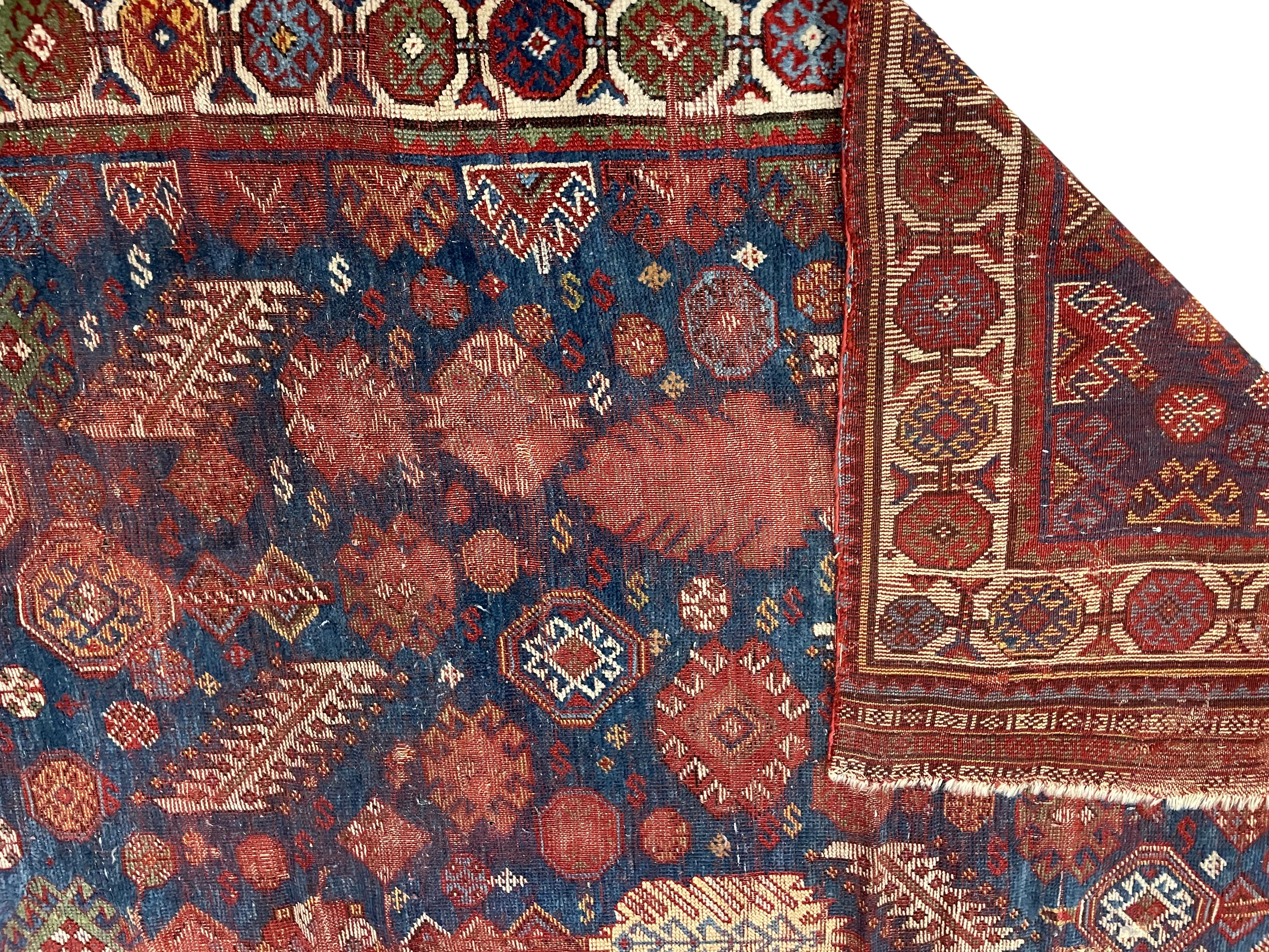 Antique South Persian Afshar Rug Second half 19th Century In Good Condition For Sale In West Palm Beach, FL