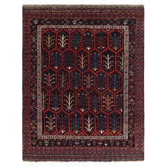 Antiker Südpersischer Teppich mit polychromen Stammesmustern, von Rug & Kilim