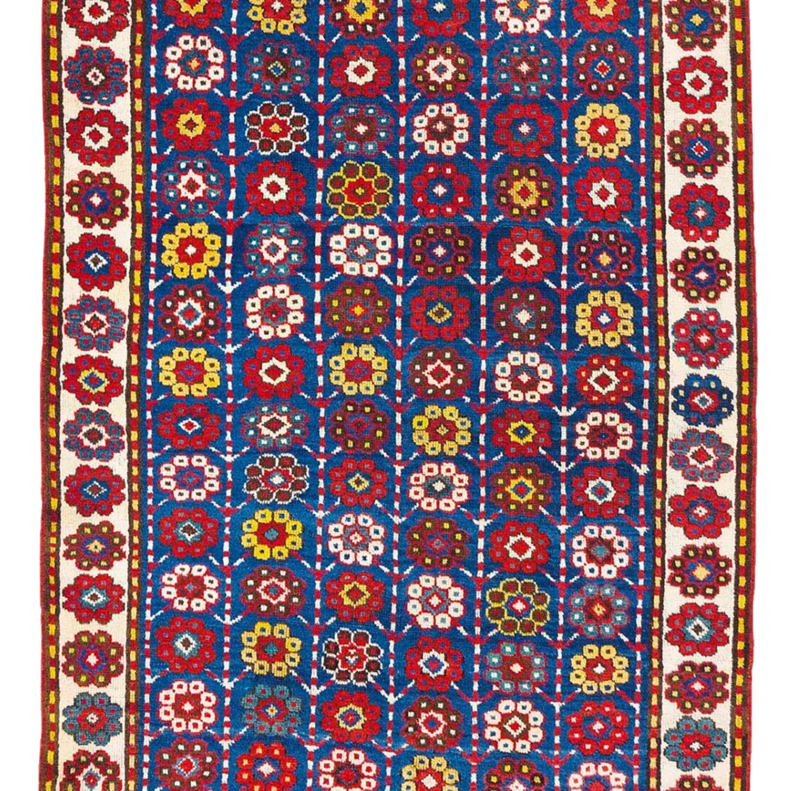 Antique South West Caucasian Rug - Mid-19th Century Caucasian Rug, Antique Rug In Good Condition For Sale In Sultanahmet, 34