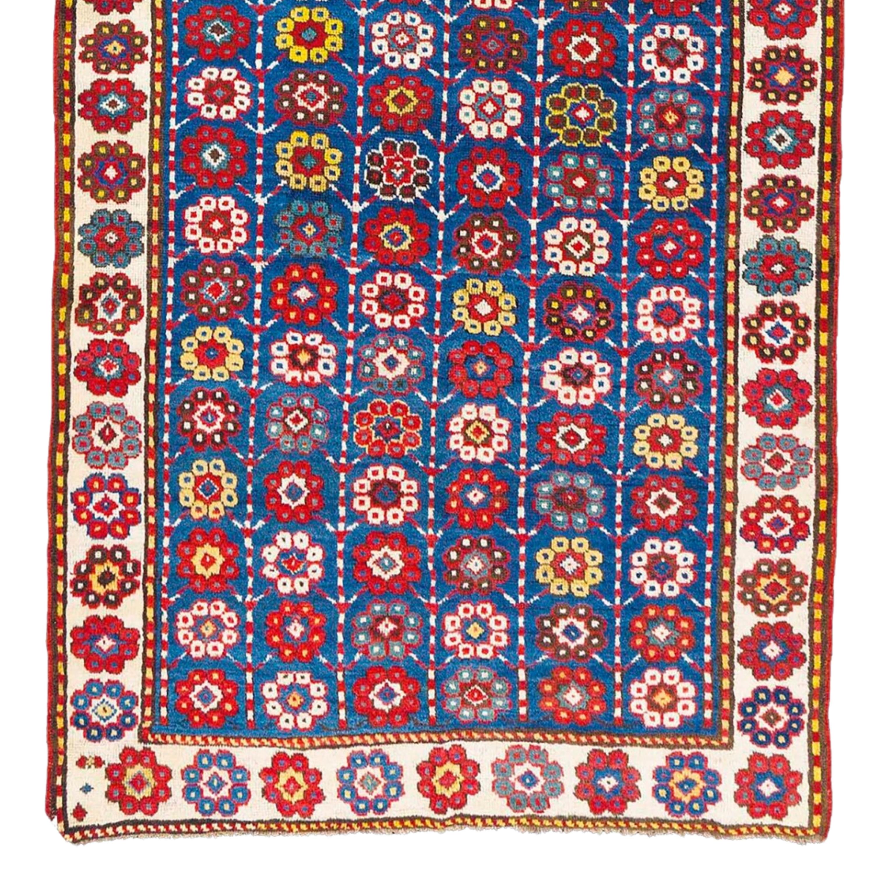 Wool Antique South West Caucasian Rug - Mid-19th Century Caucasian Rug, Antique Rug For Sale