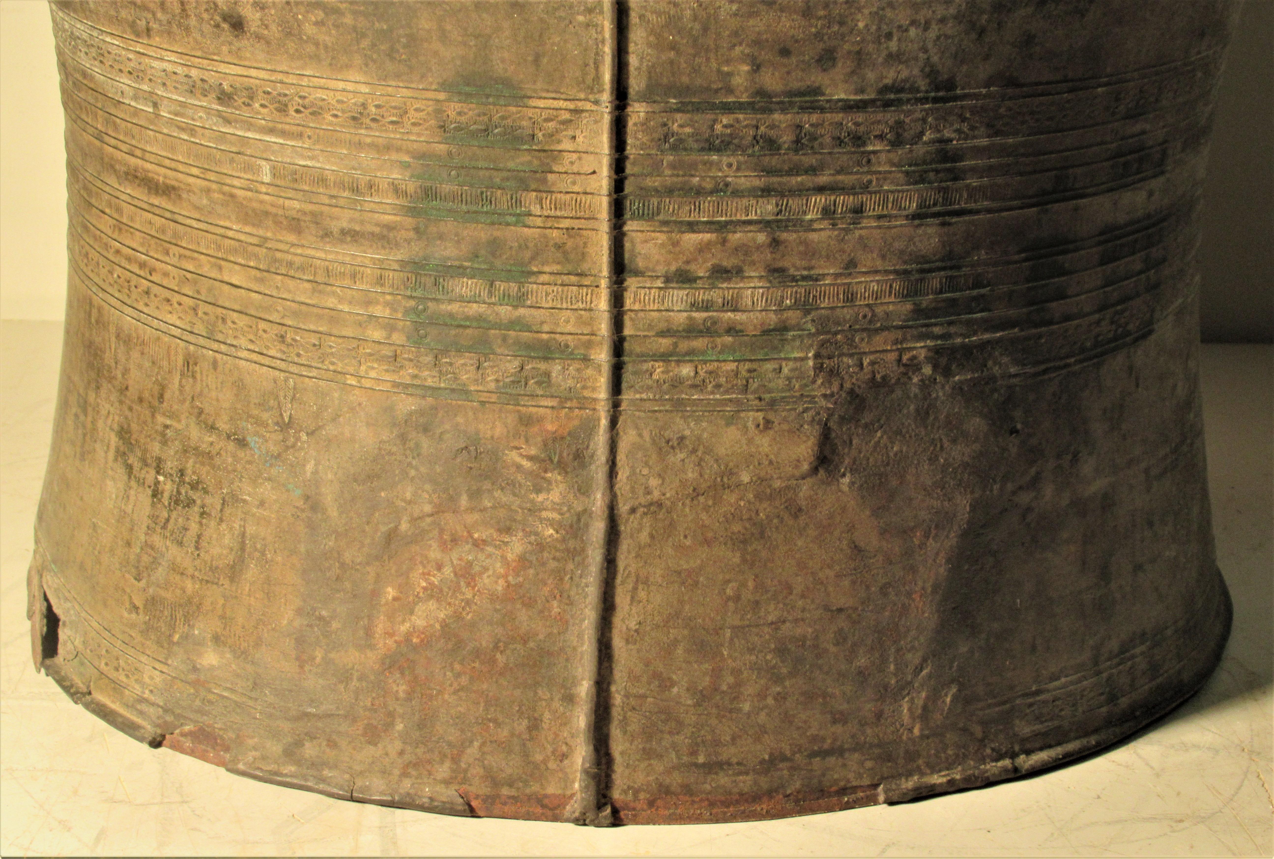 Antique Southeast Asian Bronze Rain Drum 10