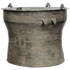 Antique Southeast Asian Bronze Rain Drum