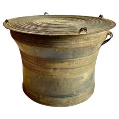 Antique Southeast Asian Bronze Rain Drum