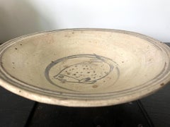 Antique Southeast Asian Ceramic Fish Bowl Thailand Sukhothai Period