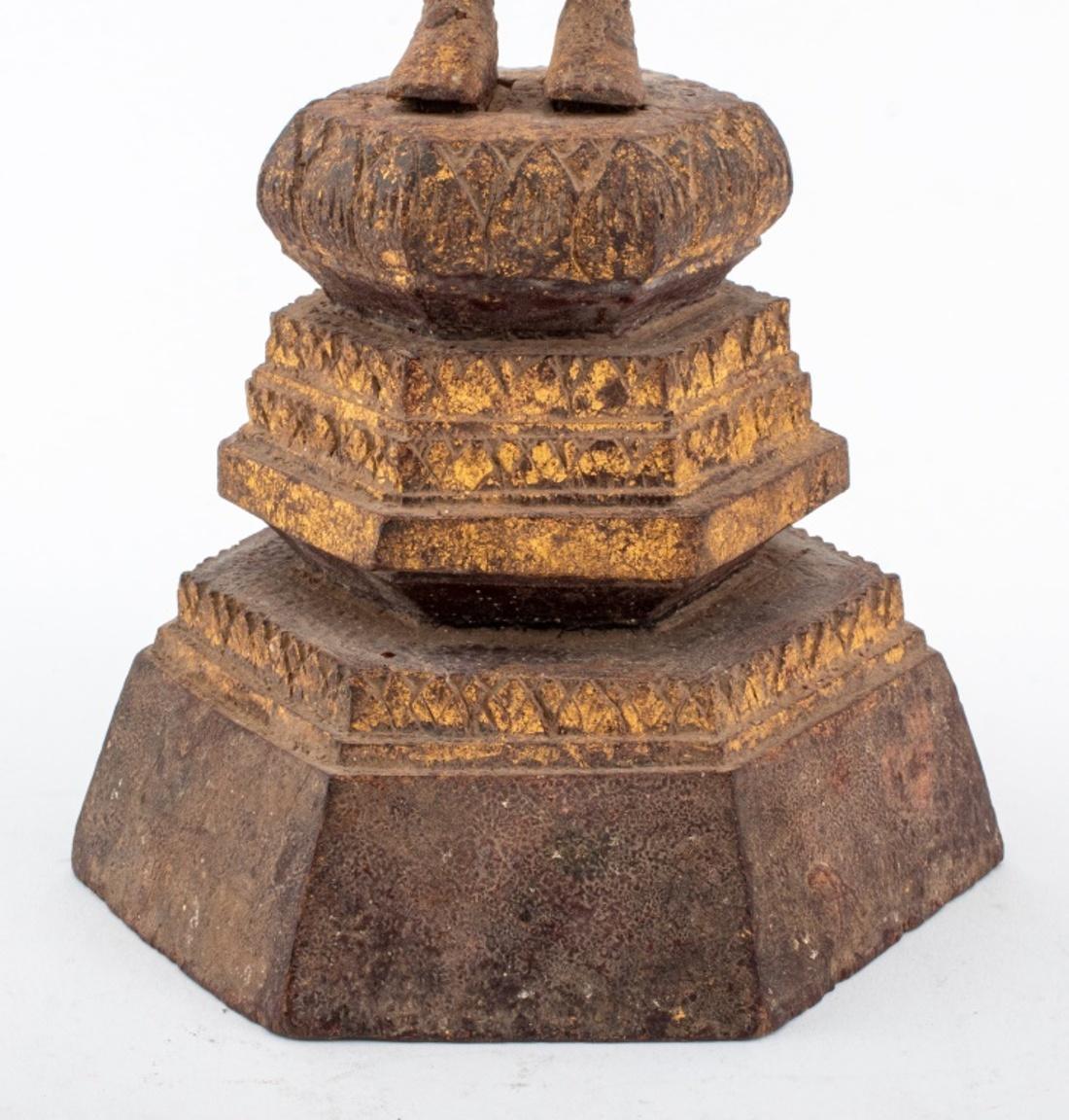 Other Antique Southeast Asian Gilt Wood Buddha Sculpture