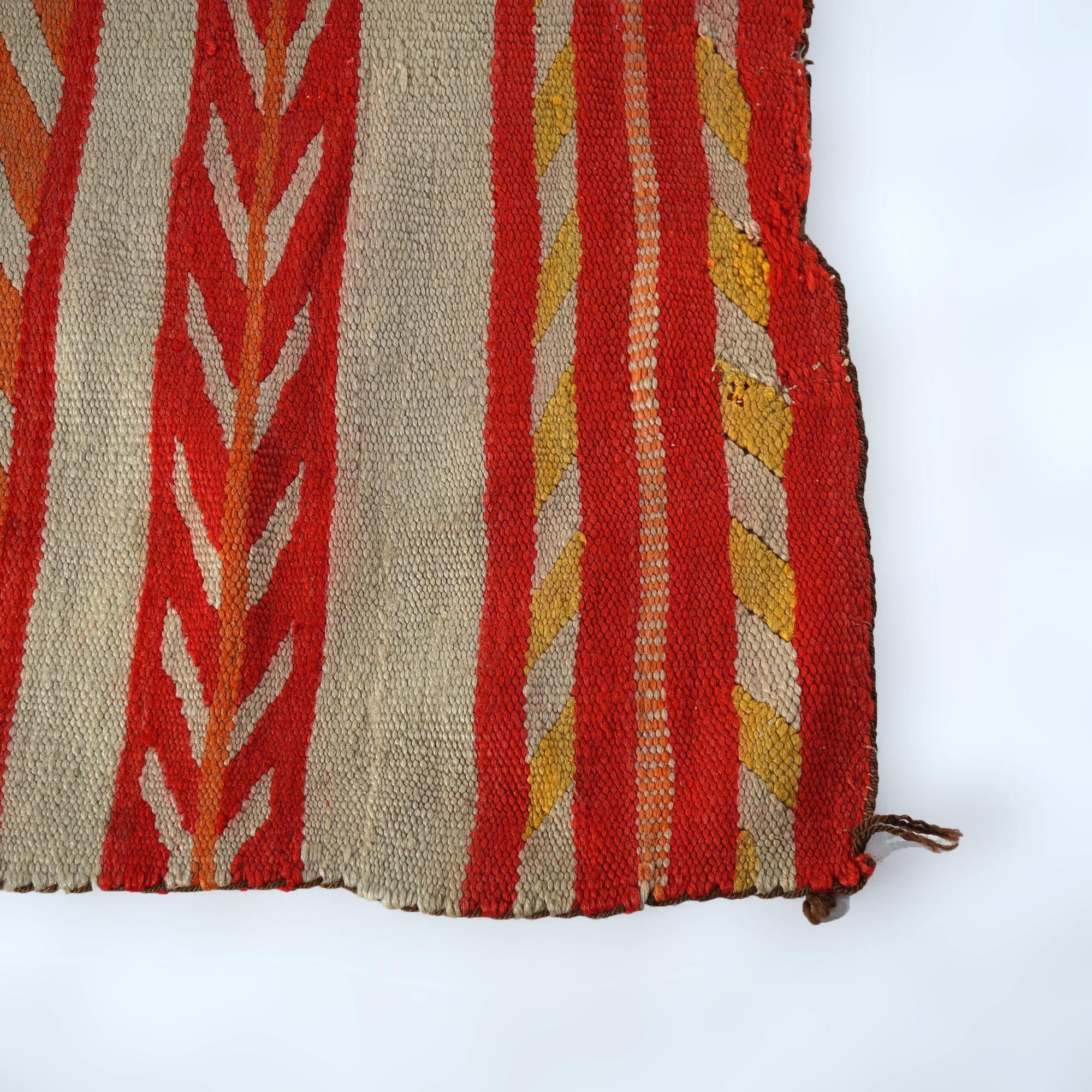 Antique Southwest Germantown School Native American Navajo Wool Rug Circa 1930 1
