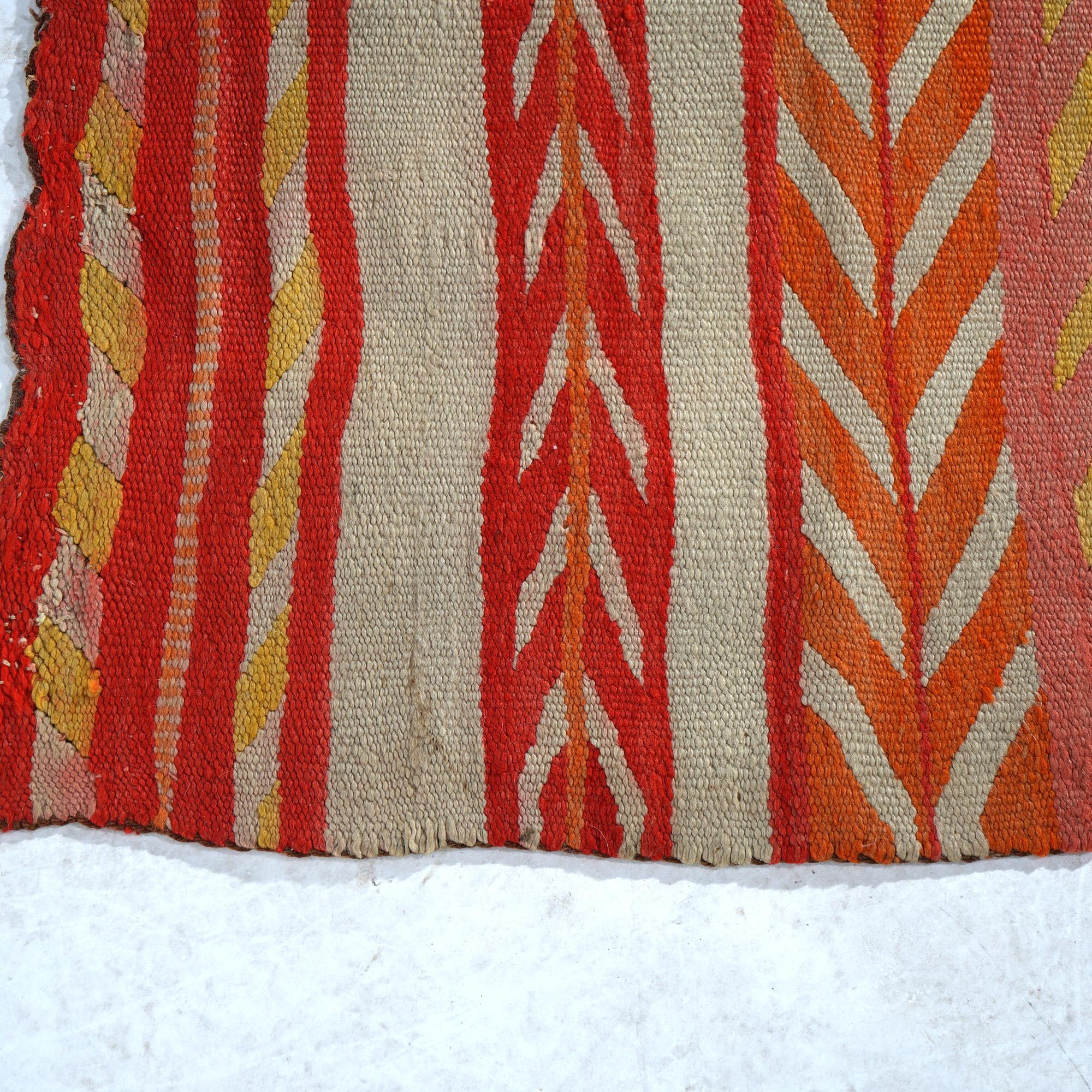 Antique Southwest Germantown School Native American Navajo Wool Rug Circa 1930 3