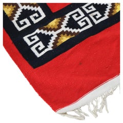 Antique Southwest Native American Handwoven Blanket C1930