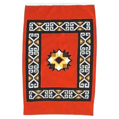 Antique Southwest Native American Handwoven Blanket C1930