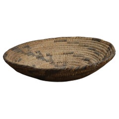 Antique Southwest Native American Indian Navajo Woven Reed Basket C1920